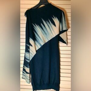 Alexander McQueen’s MQ Line Black and Muted Mauve Knit Dress Sz M